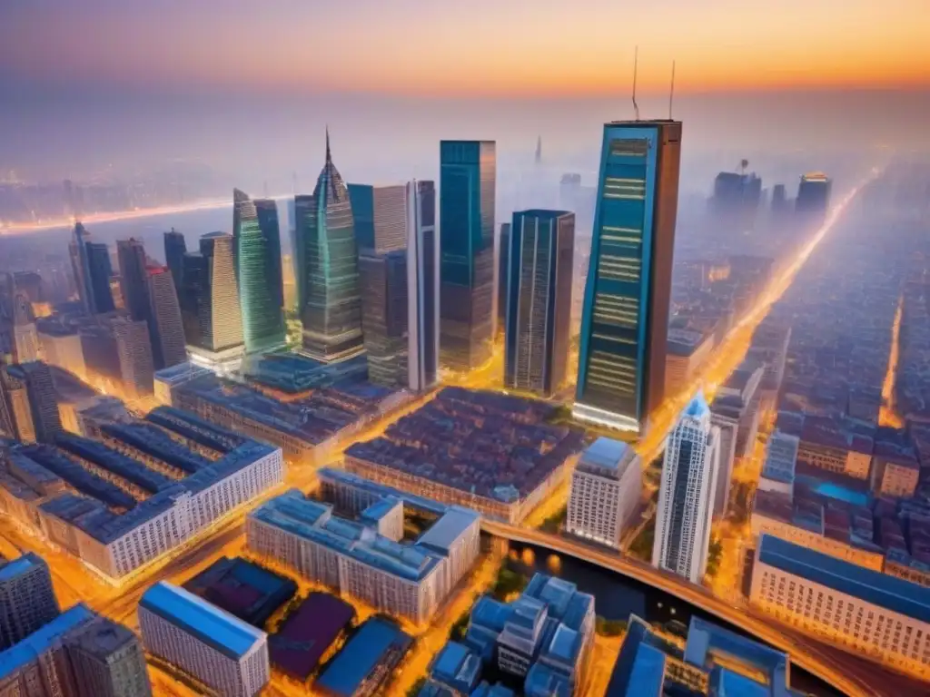 Contraste urbano: raíces históricas y modernidad en evolución Vista aérea de ciudad: evolución urbanismo impacto cultura regional