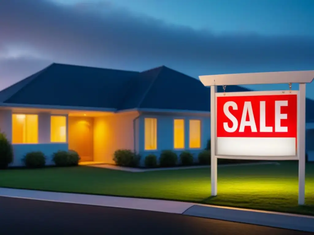 Desventajas hipoteca fija: Casa de lujo en venta Vista detallada de casa moderna en venta, representando desventajas de hipotecas tasa fija