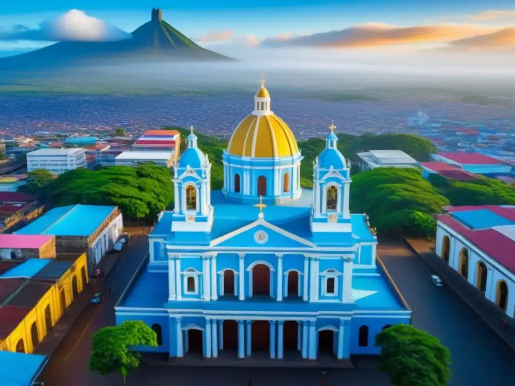 Detalle asombroso: Catedral de Managua en 8k Vista detallada de la Catedral de Managua en Nicaragua, resaltando su belleza arquitectónica y la vida urbana