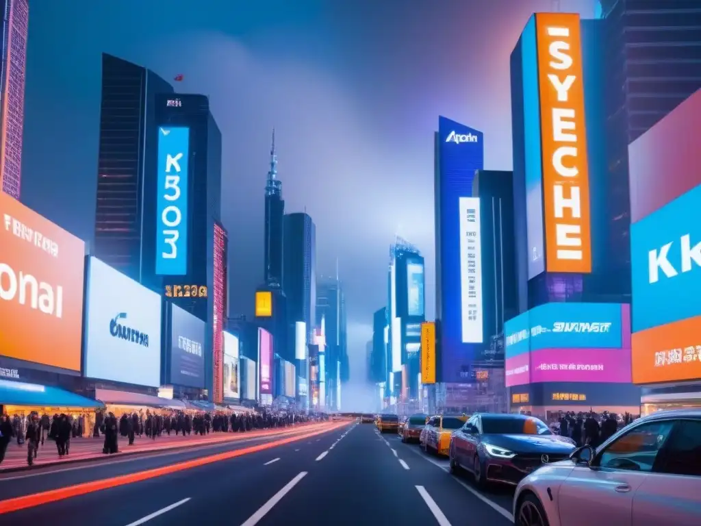 Metrópolis futurista: rascacielos de alta tecnología y AI Vista futurista de una ciudad con rascacielos modernos equipados con IA