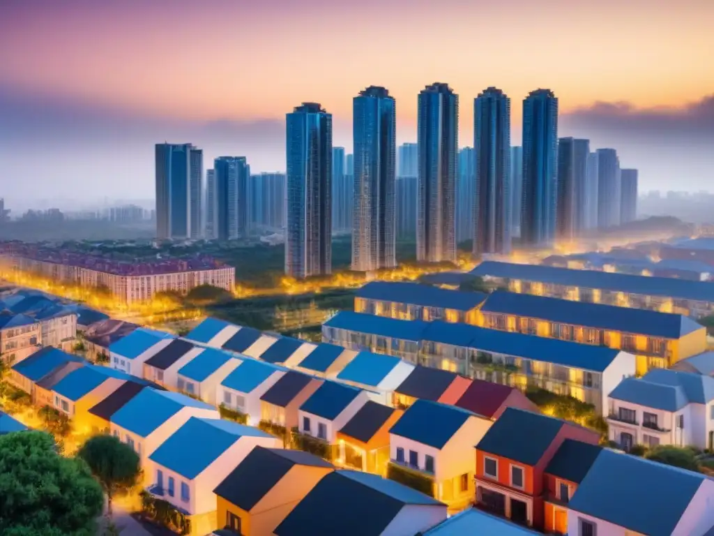 Panorama urbano diverso: mercados inmobiliarios en un vistazo Vista panorámica de diversificación inmobiliaria: tipos propiedades mercados