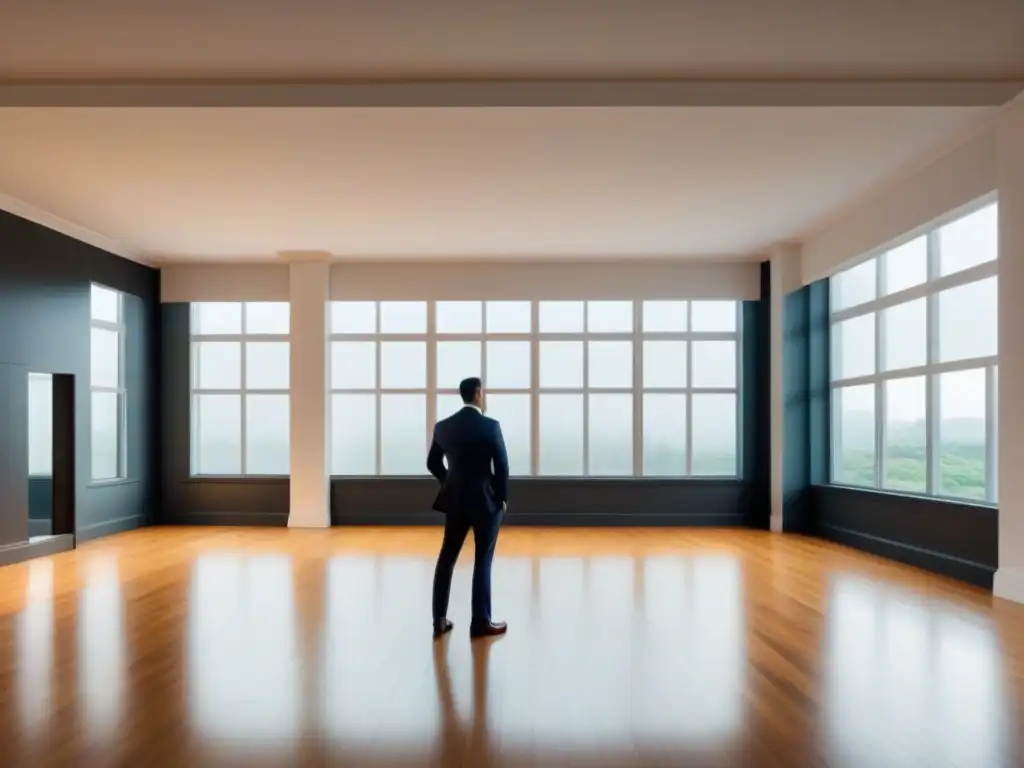 Ambiente vibrante de subasta inmobiliaria con inversores diversificados Vista panorámica de una sala de subastas inmobiliarias para inversiones avanzadas, llena de inversores diversos inmersos en la puja